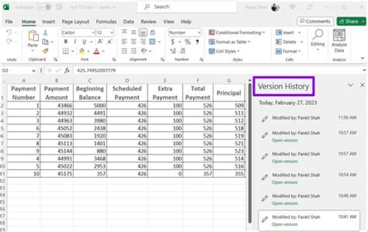 Can't save to Drive > All changes can still be found from File > Version history