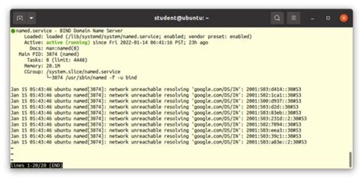 Can't start BIND9 | Requests repeated too quickly