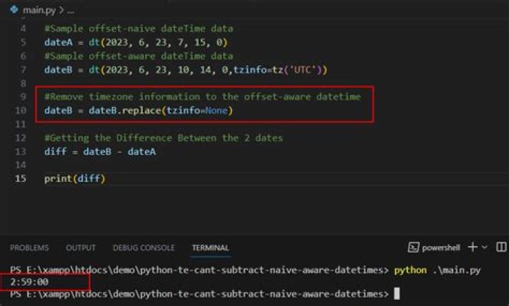 Can't subtract offset-naive and offset-aware datetimes