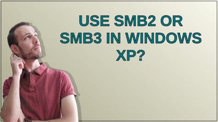 Can't use Smb2 on Windows XP