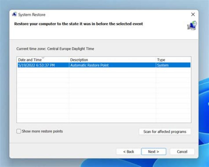 Can a system restore reinstall uninstalled programs?