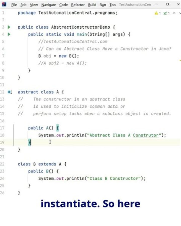 Can an abstract class have a constructor?