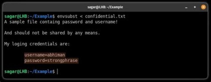 Can envsubst be used to replace environment variables in a given variable, not file?