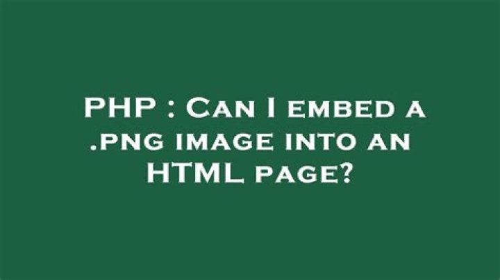 Can I embed a .png image into an HTML page?
