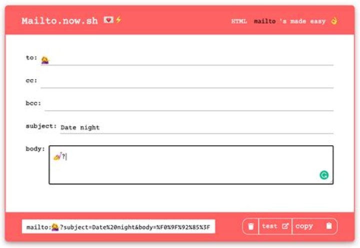 Can I set subject/content of email using mailto:?