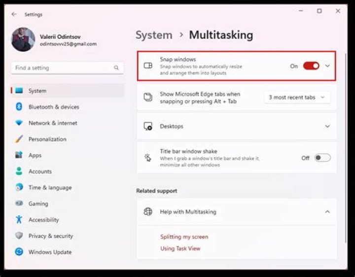 Can I snap windows to three columns?
