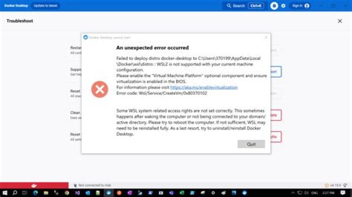 can run wsl command anymore `Failed to attach disk 'C:\Users\aib\AppData\Local\Docker\wsl\distro\ext4.vhdx' to WSL2`
