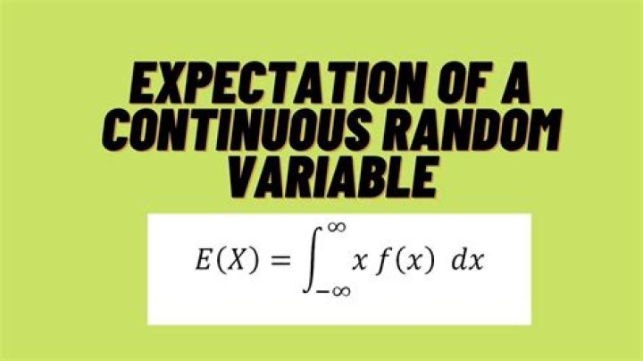 Can the expectation of a continuous random variable be negative?