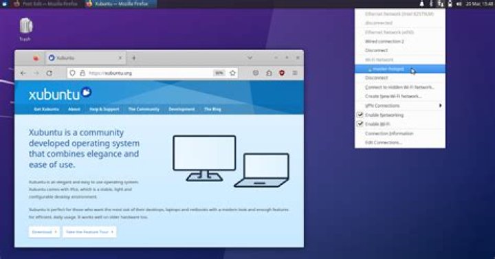 Can the hotspot created in XUbuntu visible to windows devices?