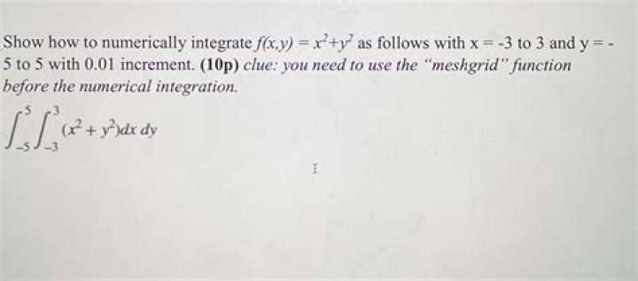 Can we always numerically integrate?