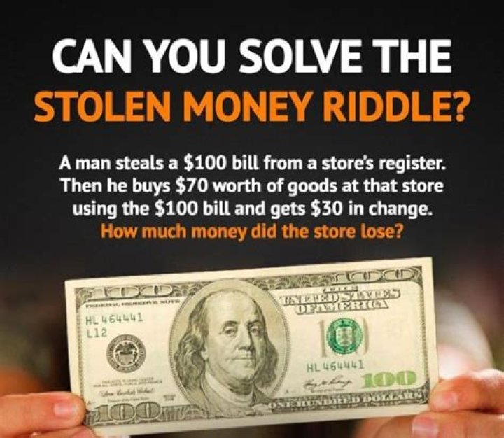 Can you solve this stolen money riddle?