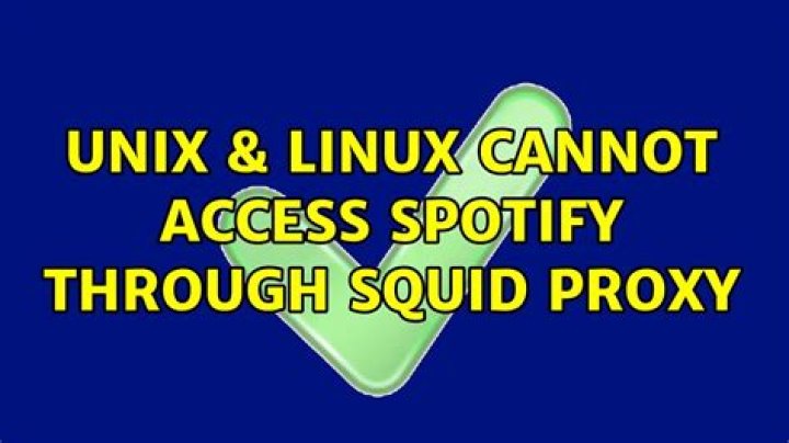 Cannot access Spotify through squid proxy