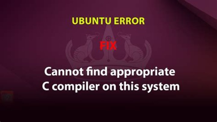 Cannot find appropriate C compiler on this system