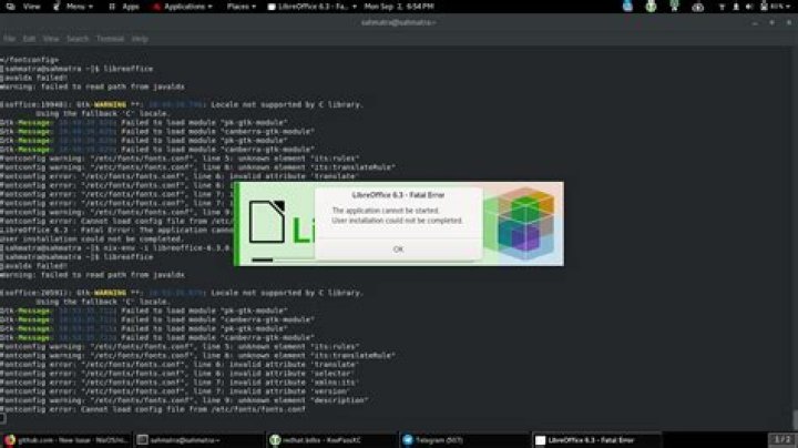 Cannot load config file from /etc/fonts/fonts.conf