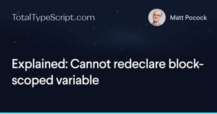 Cannot redeclare block scoped variable