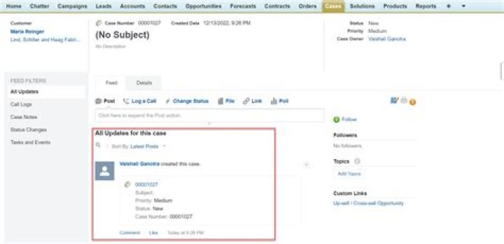 Case comment notification in Salesforce