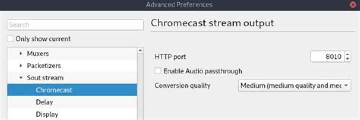Casting VLC to chromecast result in black screen with only the title of the file displayed on TV