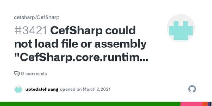CefSharp - Could not load file or assembly 'CefSharp.Core.dll' or one of its dependencies