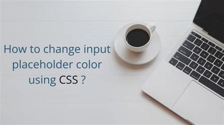 Change a HTML5 input's placeholder color with CSS