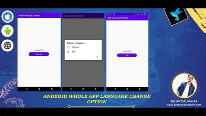 Change app language programmatically in Android