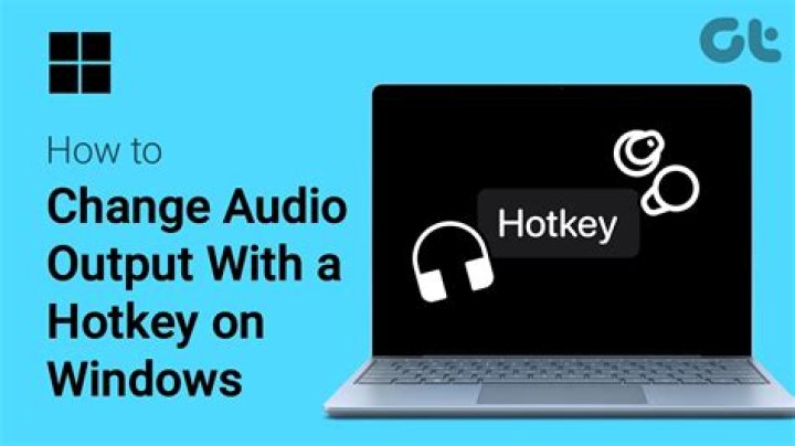 Change audio output channel via short-cut