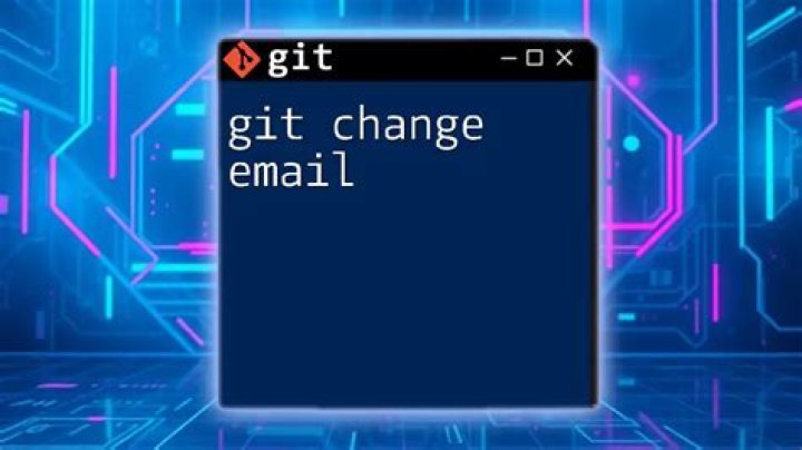 Change email address in Git