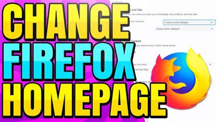 Change firefox homepage programatically