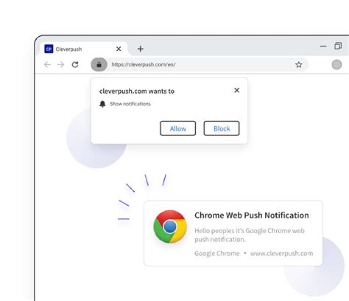 Change location of Google Chrome notification message