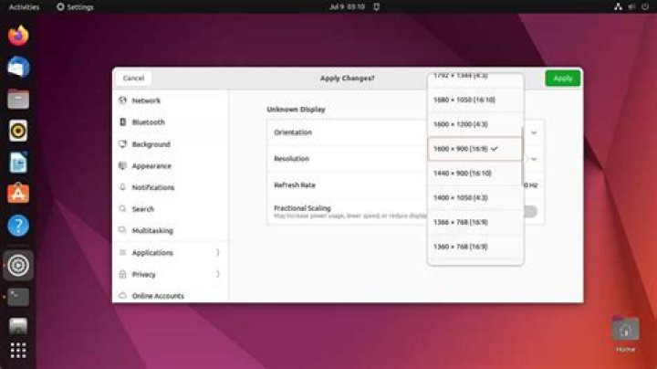 Change resolution Ubuntu over Teamviewer