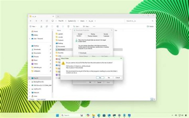 Change the default Downloads directory