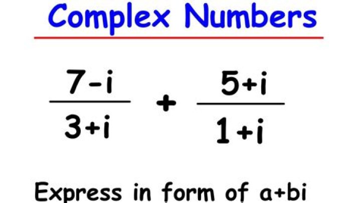 changing a complex number into $a+bi$ form