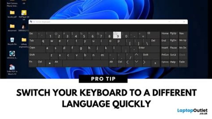 Changing Keyboard language in on-screen keyboard