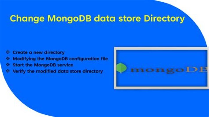 Changing MongoDB data store directory