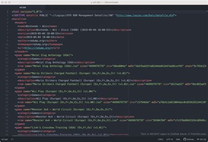 changing the nature of .dat file