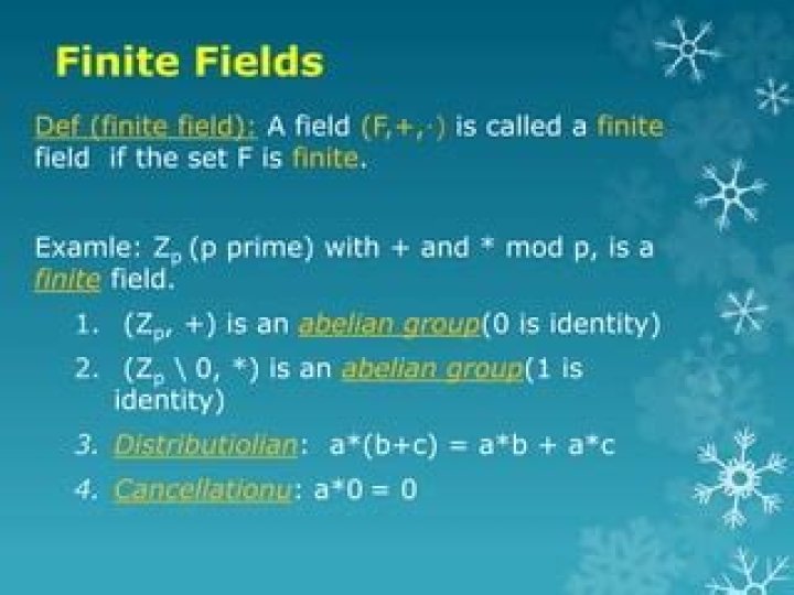 characteristic of a finite field
