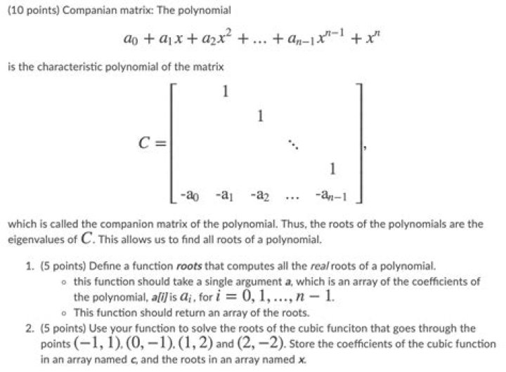 Characteristic polynomial of companion matrix [duplicate]
