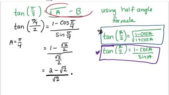 Check my work: Evaluating $\tan\frac{7\pi}{8}$ using a half-angle formula