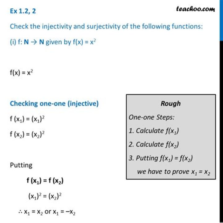 Checking if a function is injective and surjective