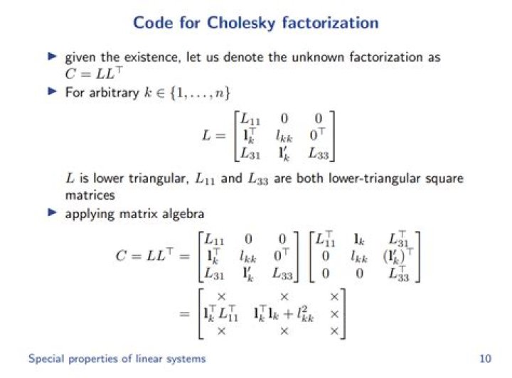 Cholesky LDLT decomposition and B-orthogonalization