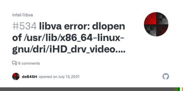 Chrome libva error: /usr/lib/x86_64-linux-gnu/dri/iHD_drv_video.so init failed