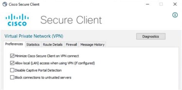 Cisco VPN client: allow access to LAN resources