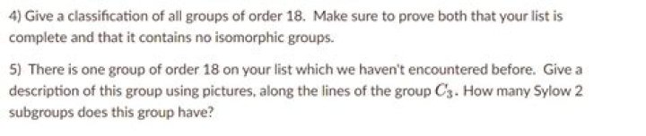 Classifying groups of order 18