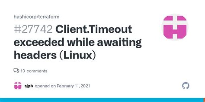Client timeout exceeded while awaiting headers
