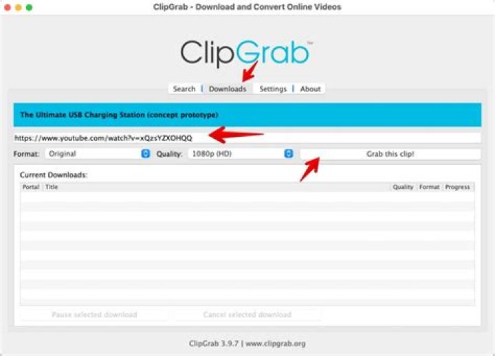 ClipGrab v.3.2.0.9.: Successful download