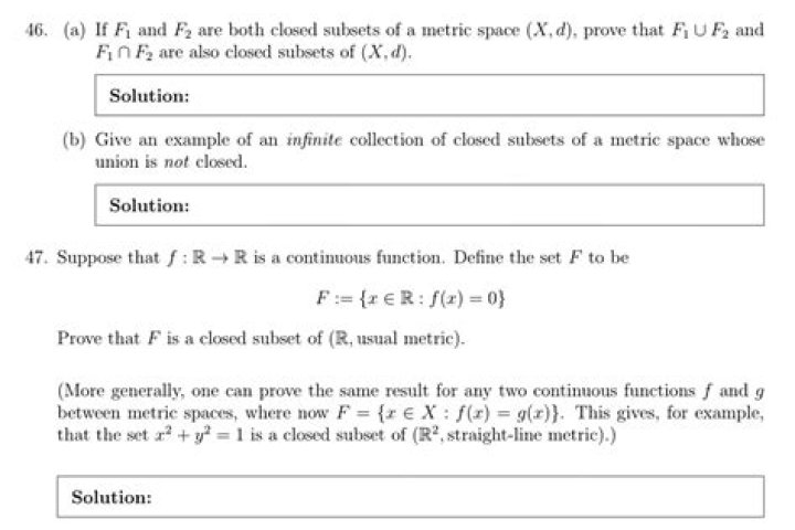 Closure of a subset of a metric space is closed