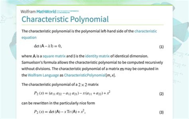 Coefficients of characteristic polynomial of a matrix