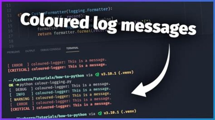 Colorlog output