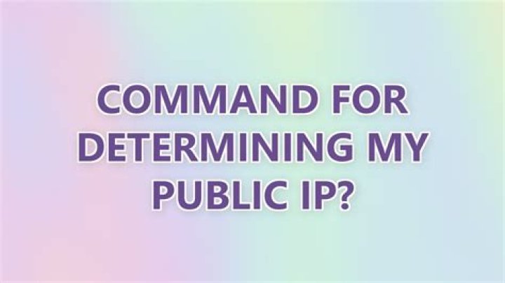 Command for determining my public IP?