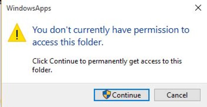 Command line to permanently get access to folder