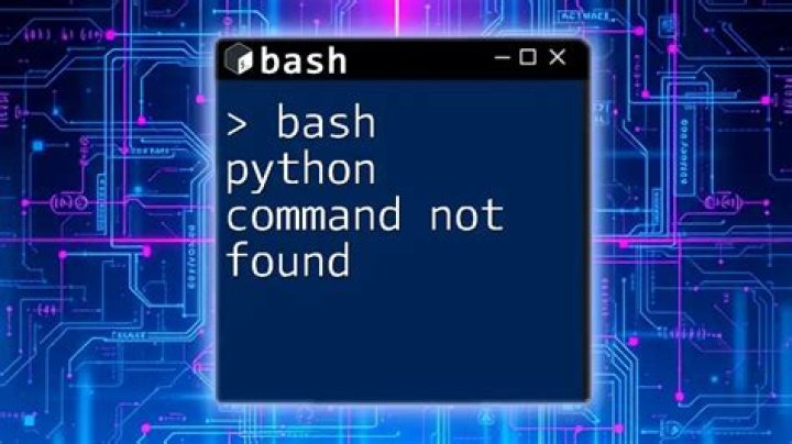Command not found trying python script for bash